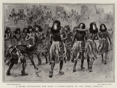 A Weird Invocation for Rain, a Snake-Dance by the Moqui Indians by Frank Dadd